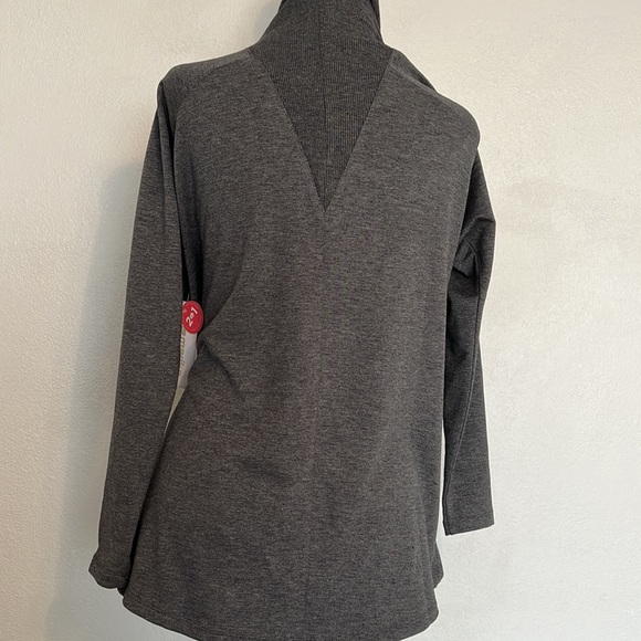 NWT Marika Exhale Charcoal Grey Open Front Cardigan Size S - Picture 4 of 8